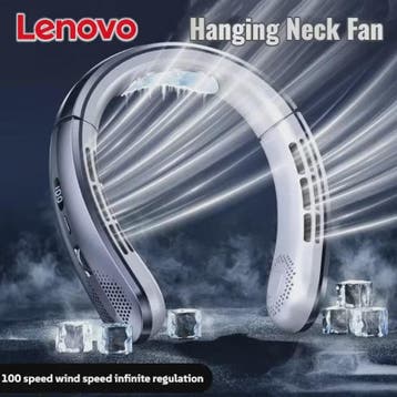 Lenovo Draagbare Nekventilator met 10000mAh Batterij - USB O, Verzenden, Nieuw