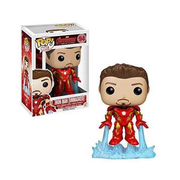 Funko Pop!  Agengers Age of Ultron - Iron Man (Unmasked) #94, Verzenden, Nieuw