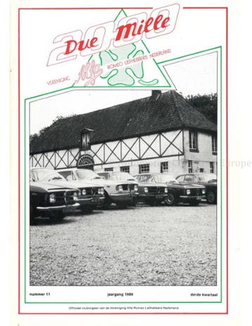 1988 ALFA ROMEO CLUB DUE MILLE MAGAZINE 11 NEDERLANDS, Nieuw, Alfa Romeo, Author