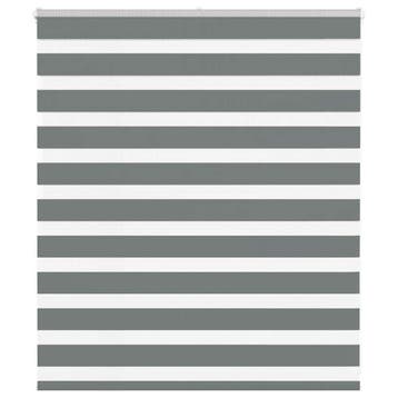 vidaXL Zebra rolgordijn 125x100 cm stofbreedte 120,9 cm, Verzenden, Nieuw, Grijs