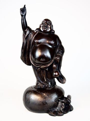 Hotei  Een van de Zeven Geluksgoden - Brons - Yasumasa
