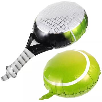 Tennis racket en bal folie ballonnen set, Verzenden, Nieuw, Overige typen
