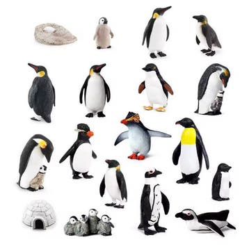 Pinguïn Figuren Set – Realistische Dierfiguren Decoratie, Verzenden, Nieuw