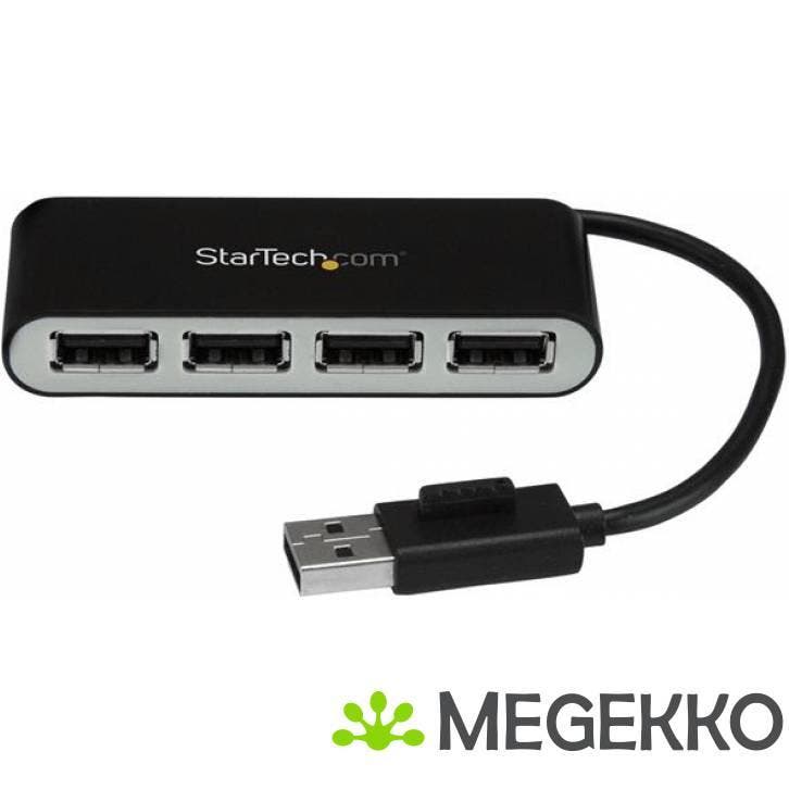 StarTech.com ST4200MINI2 USB 2.0 480Mbit/s Zwart, Zilver hub, Computers en Software, USB Sticks, Nieuw, Verzenden