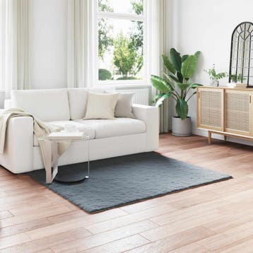 vidaXL Antislip vloerkleed van imitatie konijnenbont OLITE, Verzenden, Nieuw