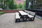 Rockwood® Picknicktafel Eik - Zwaar Kunststof - Quartz Brown, Tuin en Terras, Picknicktafels, Ophalen of Verzenden, Nieuw, Rechthoekig