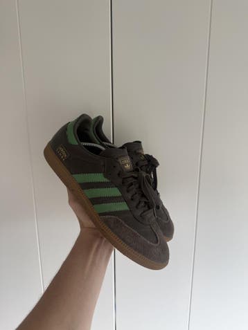 Adidas Samba – Zwart/Groen – Maat 43, Verzenden, Zwart, Sneakers of Gympen, Adidas