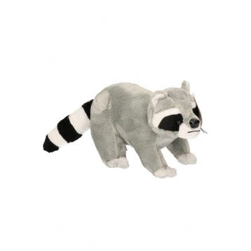 Pluche wasbeer - knuffel - 25 cm - kraalogen, Verzenden, Nieuw