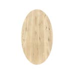 Eiken tafelblad ovaal - 4cm dik eiken, Verzenden, Nieuw