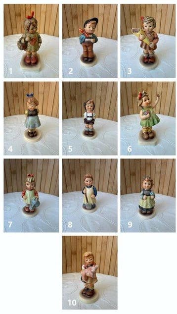 Goebel - Beeldje - Set of 10 Goebel M.I. Hummel beeldjes