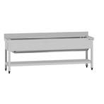 GGM Gastro | RVS spoeltafel ECO - 2000x700mm - met onderblad, Verzenden, Nieuw in verpakking, RVS Meubilair