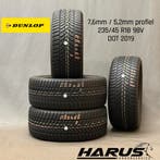 235/45/18 98V Dunlop winterbanden 7,6/5,2mm profiel 4X, Auto-onderdelen, Banden en Velgen, 18 inch, Gebruikt, 235 mm, Band(en)