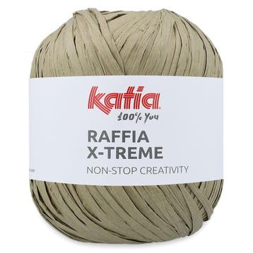 Katia Raffia X-Treme - 105 Olijfgroen - Biologische Viscos, Hobby en Vrije tijd, Ophalen of Verzenden, Nieuw
