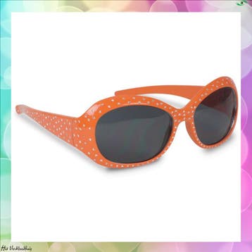 Oranje Zonnebril met glitters, Verzenden, Nieuw