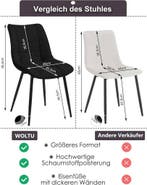 24goodz Set van 2 Eetkamerstoelen - Ergonomisch Ontwerp - Vl, Huis en Inrichting, Stoelen, Verzenden, Nieuw