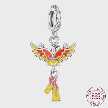 Phoenix Bedel 925 Sterling Zilver - Charm voor Dames Armband, Sieraden, Tassen en Uiterlijk, Broches, Verzenden, Nieuw
