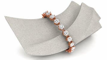 Armband - 14 karaat Roségoud - 15.86ct. tw. Diamant, Nieuw
