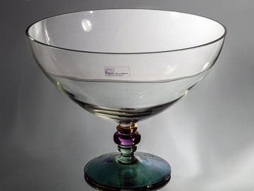 Nagel Glas - Pot - Schale (XL) - Memphis Style - Ø 22 cm -, Antiek en Kunst