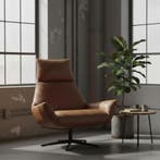 Fauteuil Wim | Cognac Leder, Huis en Inrichting, Fauteuils, Ophalen of Verzenden, Nieuw
