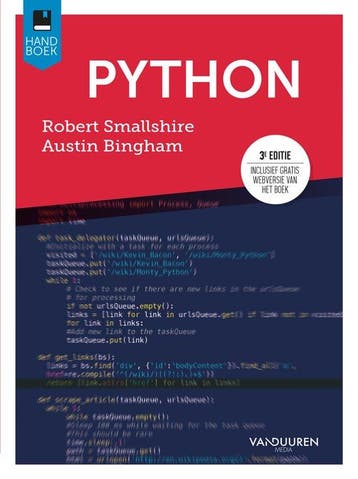9789463562270 Handboek - Programmeren met Python, Verzenden, Zo goed als nieuw, Robert Smallshire
