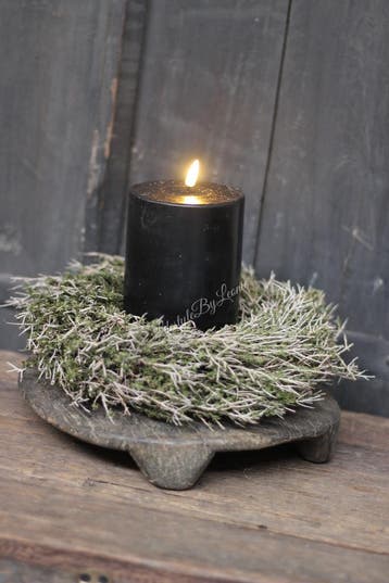Wax LED kaars Black 10 x 15 cm, Ophalen of Verzenden, Nieuw