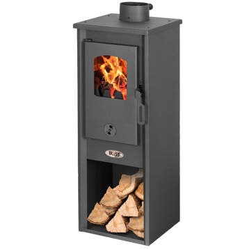 Houtkachel 8kW Antraciet | ECO Design | OP=OP, Ophalen of Verzenden, Nieuw, Vrijstaande haard, Houthaard