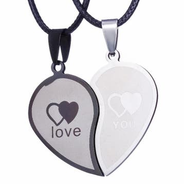 Fako Bijoux - Vriendschapsketting - RVS - Hart - Love You -, Verzenden, Nieuw