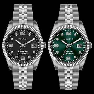 Ublast - Century Diamond - Set Man & Woman - UBDCE40BK+GN -, Nieuw
