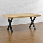 Stalen X tafelpoten set van 2 meubelpoot 69x72 cm zwart, Huis en Inrichting, Verzenden, Nieuw