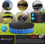 Zwembad Afdekzeil - Rond - Solarzeil - 488 cm - Zwart - KESS, Verzenden, Zo goed als nieuw