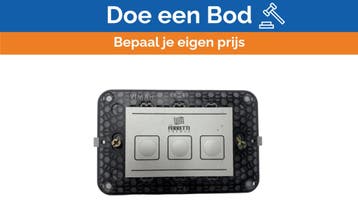 Bieden: Ferretti Vimar Marine Grade 3-Button Eikon Light Sw, Ophalen of Verzenden, Nieuw, Elektra en Verlichting, Zeilboot of Motorboot