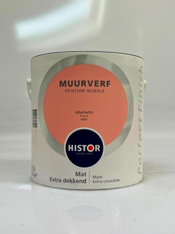 Histor Mat muurverf Allerliefst SET 3x2,5L – nieuw, 5 tot 10 liter, Verzenden, Nieuw, Lak