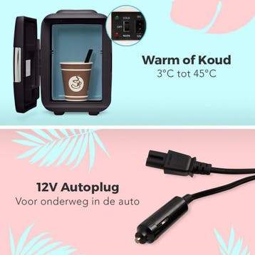 2dekans | LifeGoods Mini Koelkast - 4L - Skincare -, Ophalen of Verzenden, Zo goed als nieuw