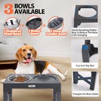 Voerbak Hond - Drinkbak Hond - 7,5-31 cm Hoog - Grijs - Nobl, Verzenden, Zo goed als nieuw