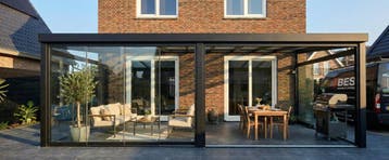 BESTE Prijs Veranda, overkapping, glazen schuifwand, carport, Nieuw, Veranda