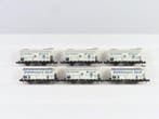 Minitrix N - o.a. 3218/13418K - Modeltrein goederenwagon (6), Hobby en Vrije tijd, Nieuw