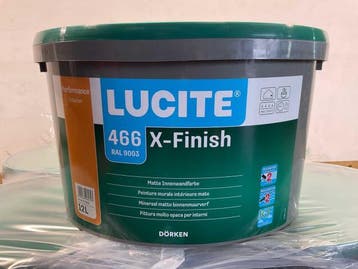 Veiling - 8x Matte muur- en plafondverf - 12 liter - wit RAL, Nieuw
