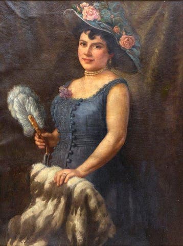 Carlo Gaudina (1878-1937) - Ritratto di nobildonna