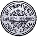The Beatles Sgt Pepper Drum B&W Patch officiële merchandise, Ophalen of Verzenden, Nieuw, Kleding