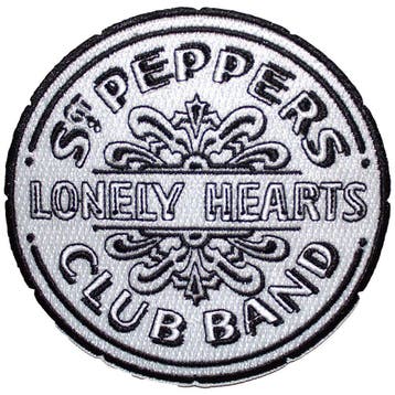 The Beatles Sgt Pepper Drum B&W Patch officiële merchandise, Ophalen of Verzenden, Nieuw, Kleding