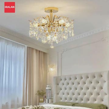 Luxe Kristallen Plafondlamp met LED - Sfeervolle Hanglamp vo, Verzenden, Nieuw