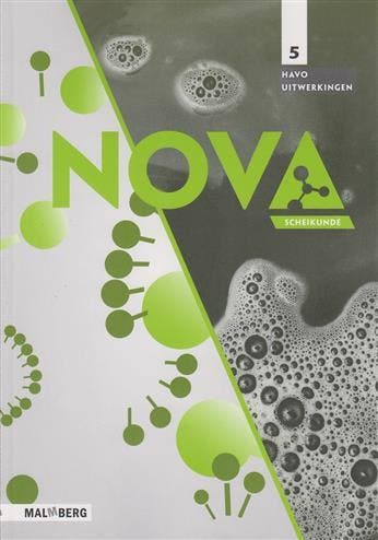 Nova scheikunde 5h uitwerkingenboek 9789034579911, Zo goed als nieuw