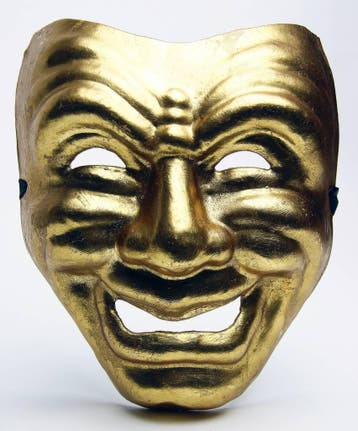 Venetiaans masker Comedia, Verzenden, Nieuw