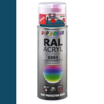 Dupli-Color Ral Acryl Ral 5001 Blauwgroen Hoogglans 400 ml, Ophalen of Verzenden, Nieuw