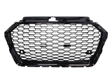 Voorbumper Grill Hoogglans Zwart Geschikt Voor Audi A3 20..., Voor, Nieuw, Bumper, Audi