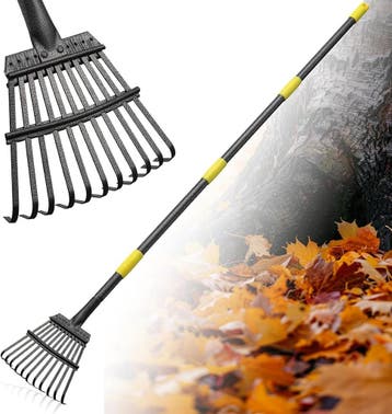 Tuin afvalhark XL RVS | 32% Korting, Ophalen of Verzenden, Zo goed als nieuw, Hark, FLY HAWK