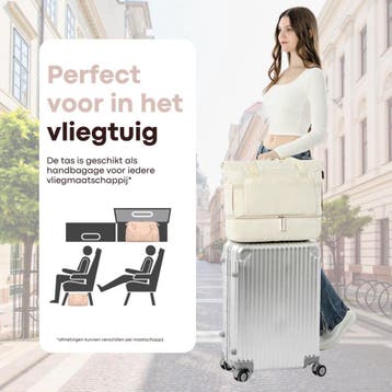 Kioto Weekendtas Dames - Duffel Bag 37L - Vliegtuig, Caravans en Kamperen, Ophalen of Verzenden, Nieuw