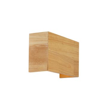 Smart wandlamp eiken hout 24 cm incl. Wifi G9 - Otan, Huis en Inrichting, Verzenden, Nieuw, Hout