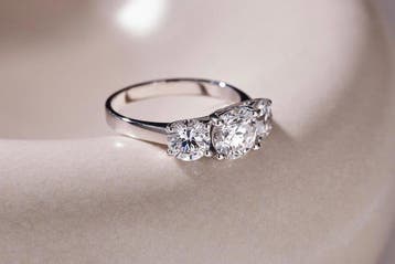 Ring - 14 karaat Witgoud - 2.54ct. tw. Diamant (Lab-grown) -, Nieuw