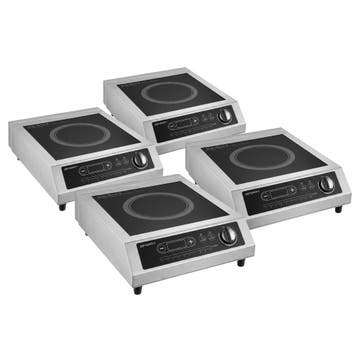 GGM Gastro | (4 stuks) inductie kookplaat - 360x460x129mm -, Verzenden, Nieuw in verpakking, Fornuis, Frituur en Grillen